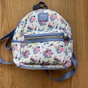 Loungefly Disney Lilo & Stitch Silly Mini Backpack Blue Multicolor